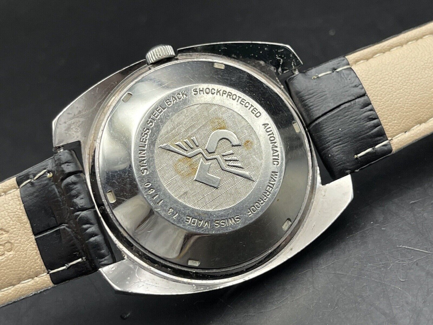 Vintage Jovail De Luce 21 J Green Dial Automatic Gents Watch, Swiss Made - Grab A Watch Co