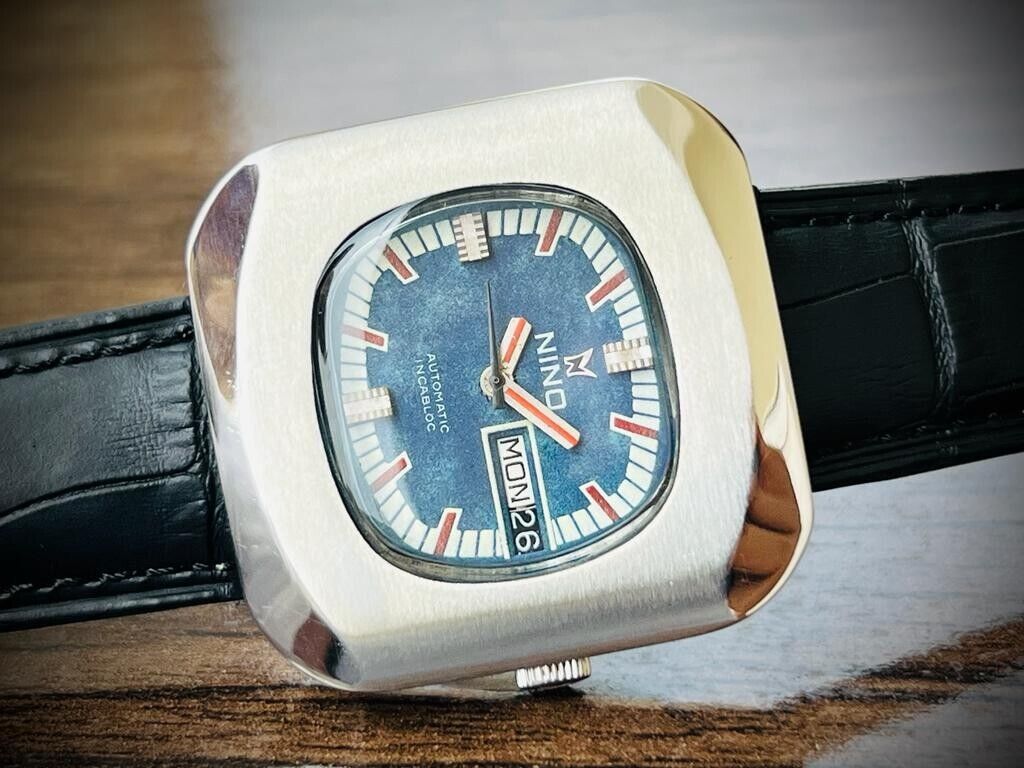 Vintage Nino Unique Dial 39mm Gents Watch, Swiss made - Grab A Watch Co
