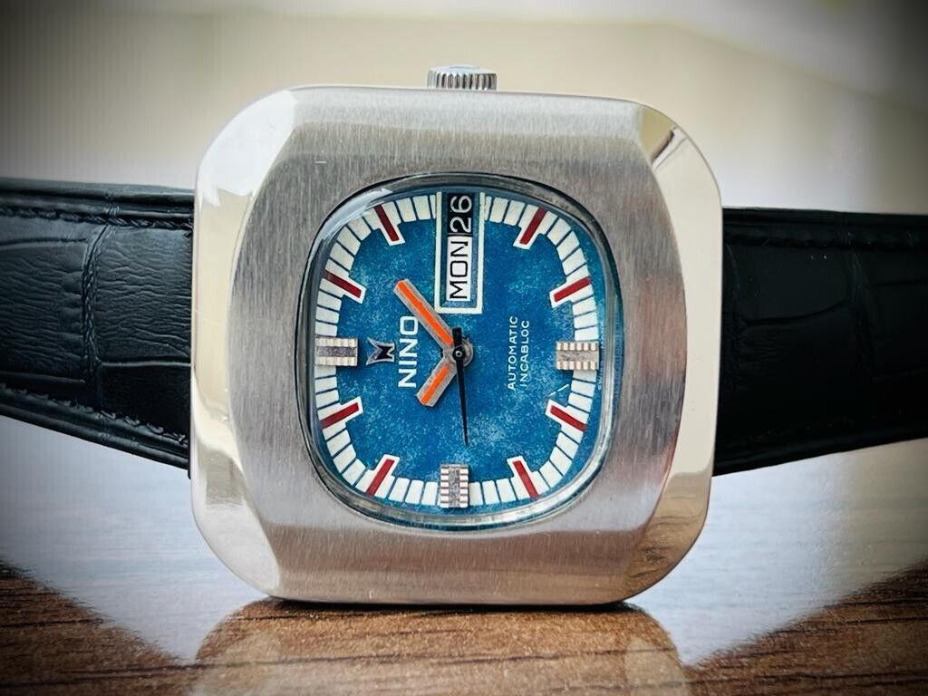 Vintage Nino Unique Dial 39mm Gents Watch, Swiss made - Grab A Watch Co