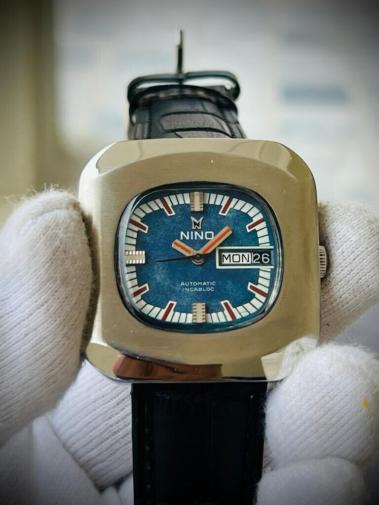 Vintage Nino Unique Dial 39mm Gents Watch, Swiss made - Grab A Watch Co