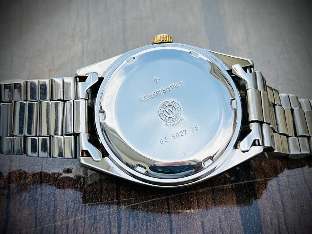 Vintage NOS West End Co President Diamond Dial, Automatic Gents Watch 37mm - Grab A Watch Co