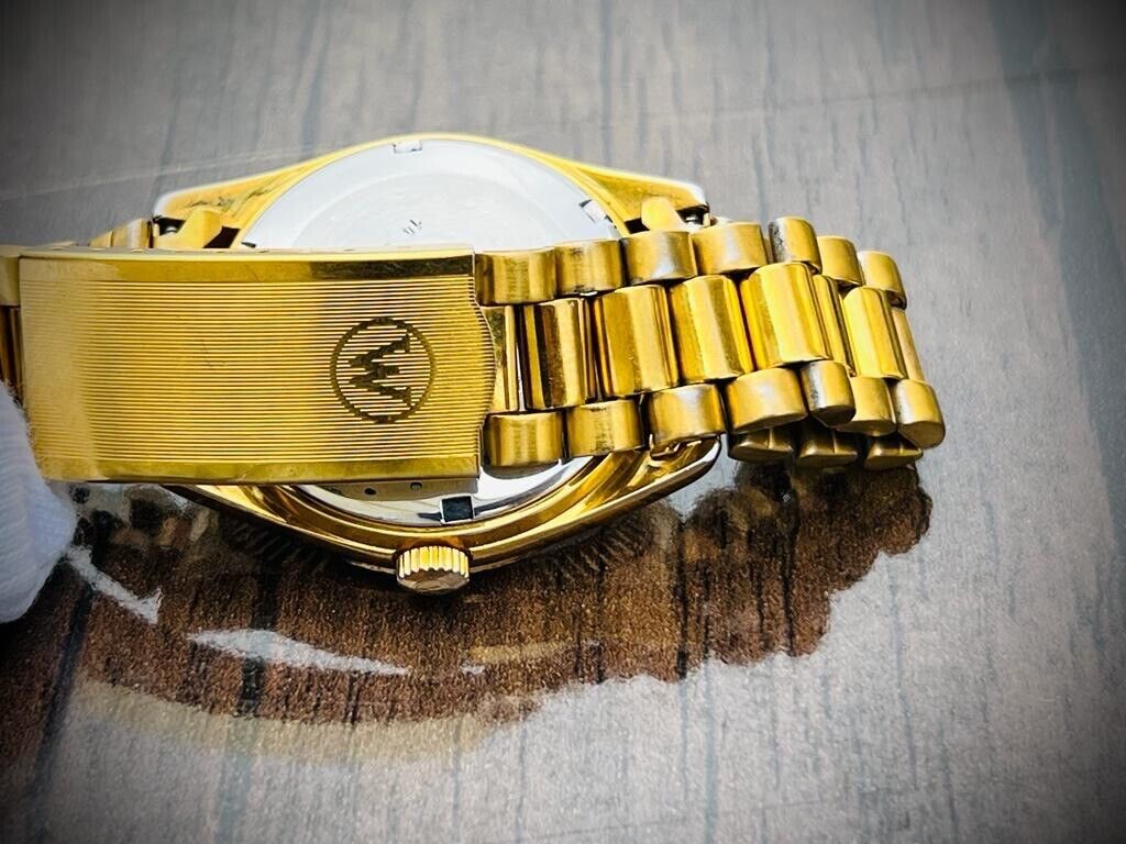 Vintage NOS West End Co President Jubilee 25J All Gold, Automatic Gents Watch - Grab A Watch Co