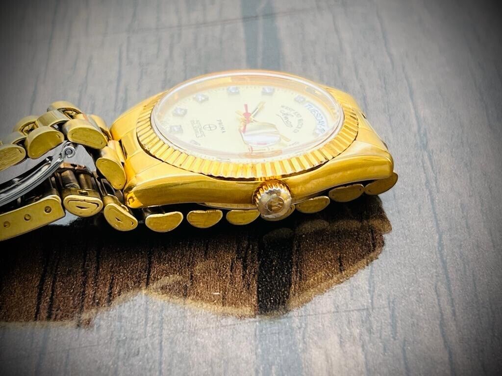 Vintage NOS West End Co President Jubilee 25J All Gold, Automatic Gents Watch - Grab A Watch Co