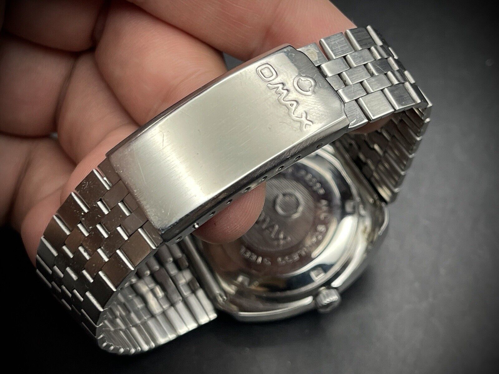 Vintage Omax 3 Star 21 Jewels Automatic Blue Dial 36mm Gents Watch, Swiss Made - Grab A Watch Co