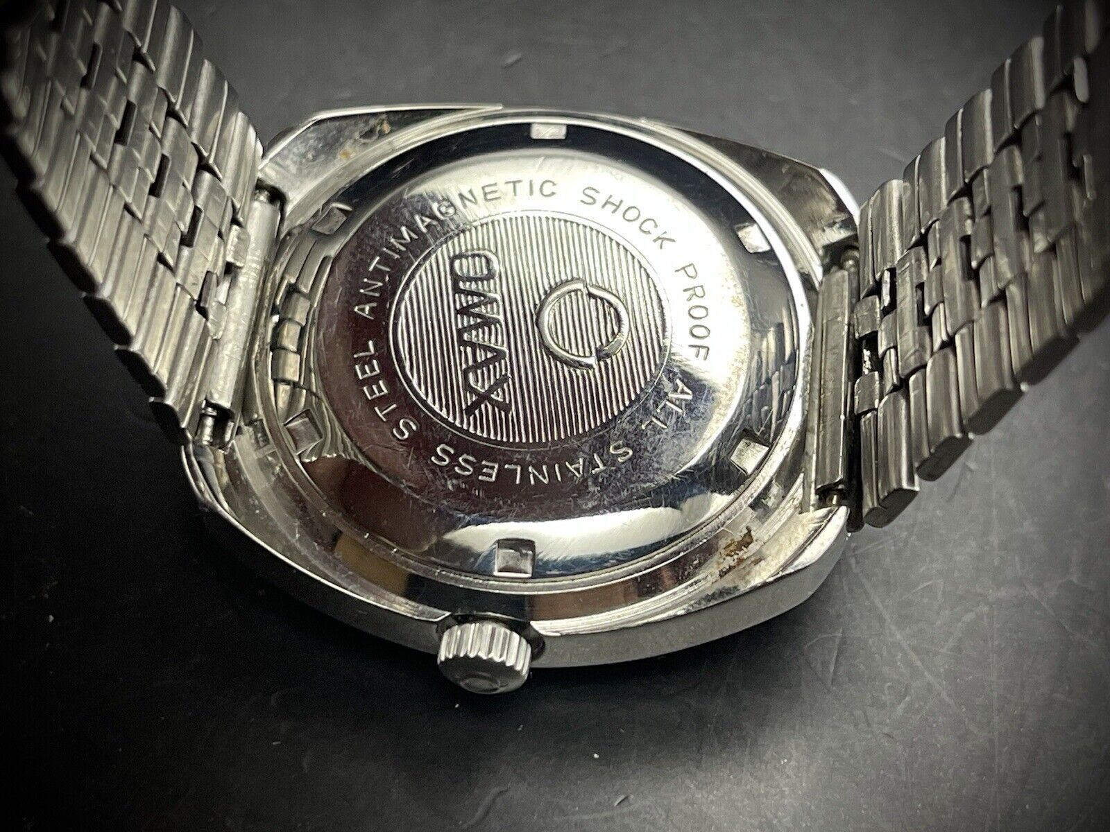 Vintage Omax 3 Star 21 Jewels Automatic Blue Dial 36mm Gents Watch, Swiss Made - Grab A Watch Co