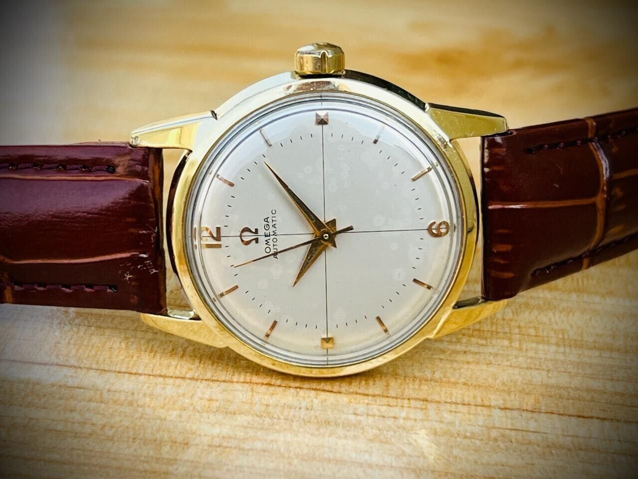 Vintage Omega 14773-1 Cal.552 Automatic 34mm Mens Watch, Perfect, 1950's - Grab A Watch Co