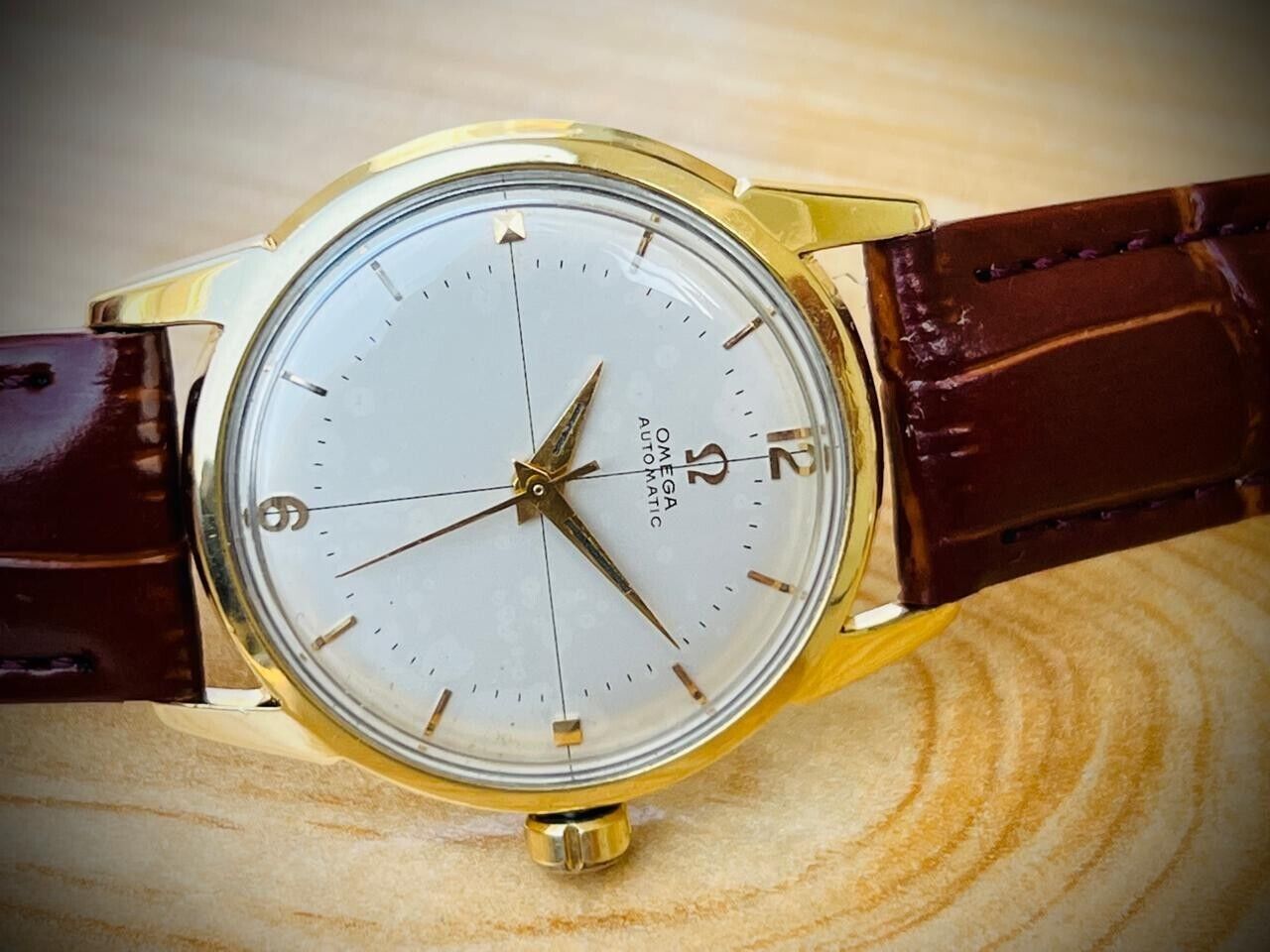 Vintage Omega 14773-1 Cal.552 Automatic 34mm Mens Watch, Perfect, 1950's - Grab A Watch Co