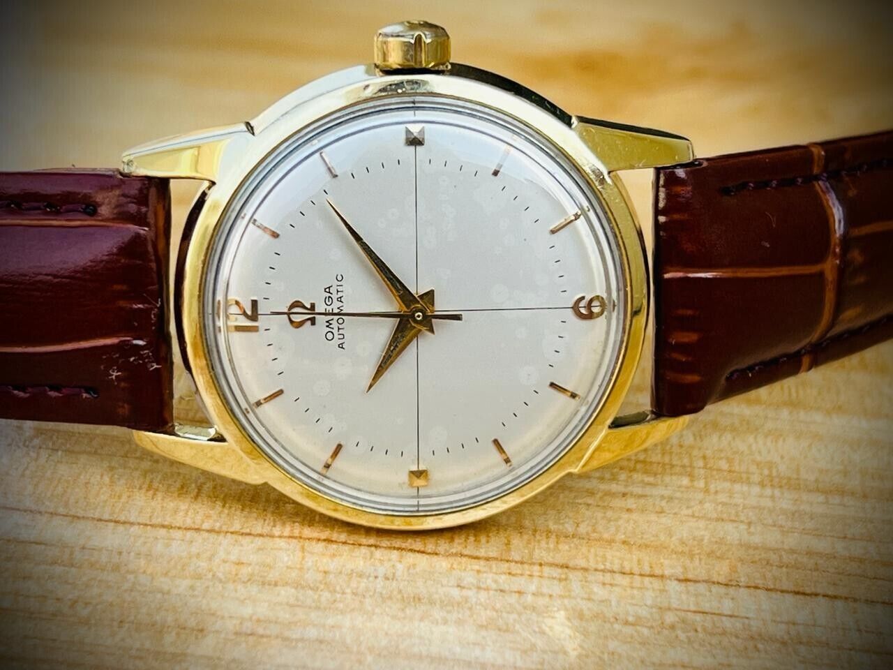 Vintage Omega 14773-1 Cal.552 Automatic 34mm Mens Watch, Perfect, 1950's - Grab A Watch Co