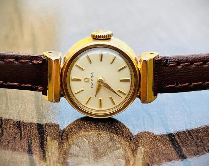 Vintage Omega 20 Microns Manual Wind Caliber.485 Ladies Watch 2963, Perfect - Grab A Watch Co