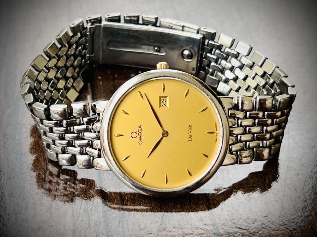 Vintage Omega De Ville Quartz Swiss Watch 33mm Perfect - Grab A Watch Co