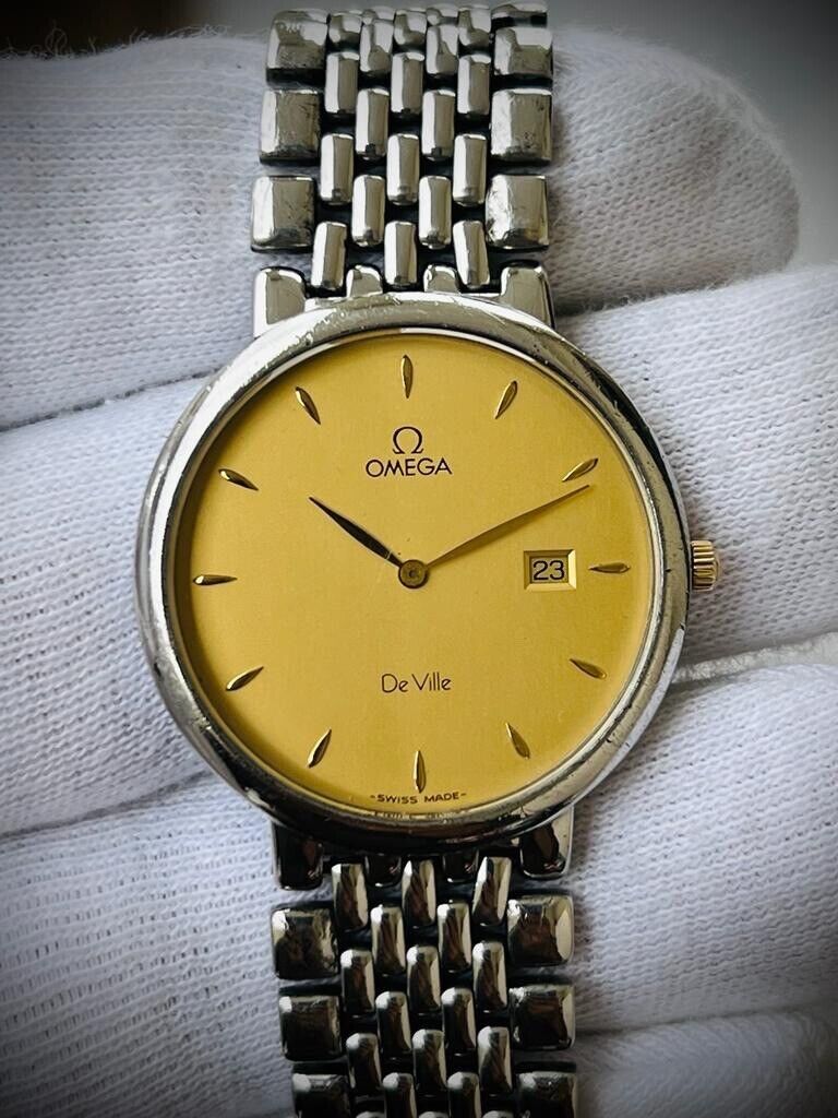 Vintage Omega De Ville Quartz Swiss Watch 33mm Perfect - Grab A Watch Co