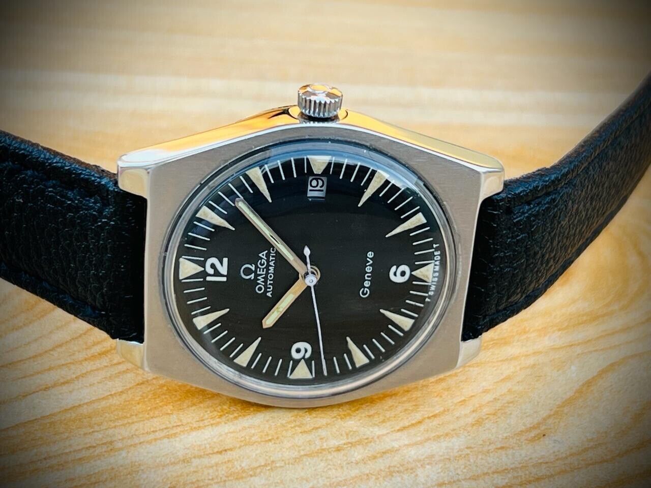 Vintage Omega Geneve 166.0099 Military Automatic Cal.1481 Mens Watch - Grab A Watch Co