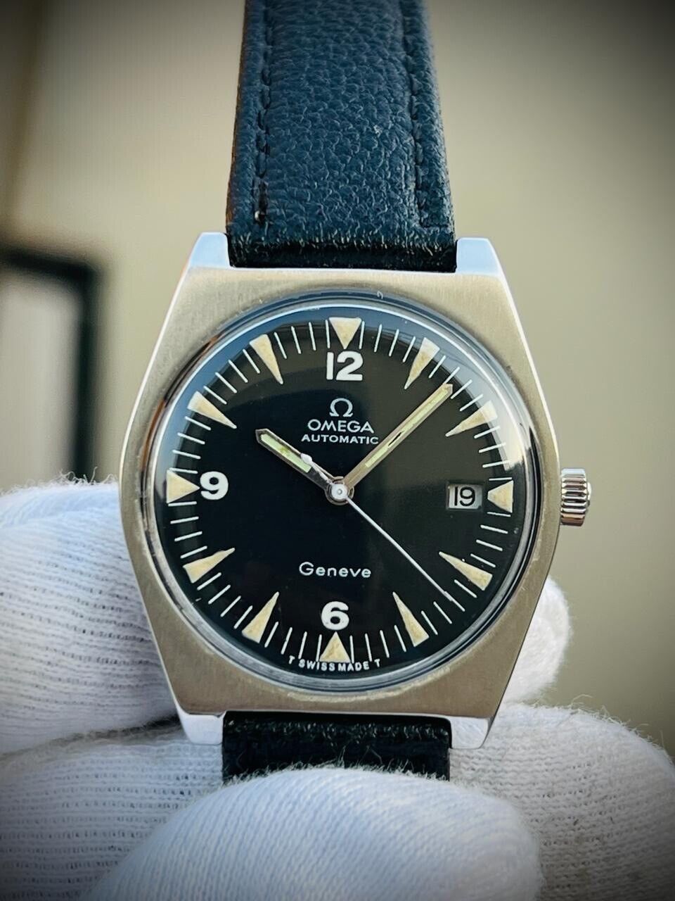 Vintage Omega Geneve 166.0099 Military Automatic Cal.1481 Mens Watch - Grab A Watch Co