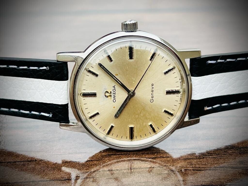 Vintage Omega Geneve Silver Dial, Manual Wind, Cal.601 Gents Watch, 135.070 - Grab A Watch Co