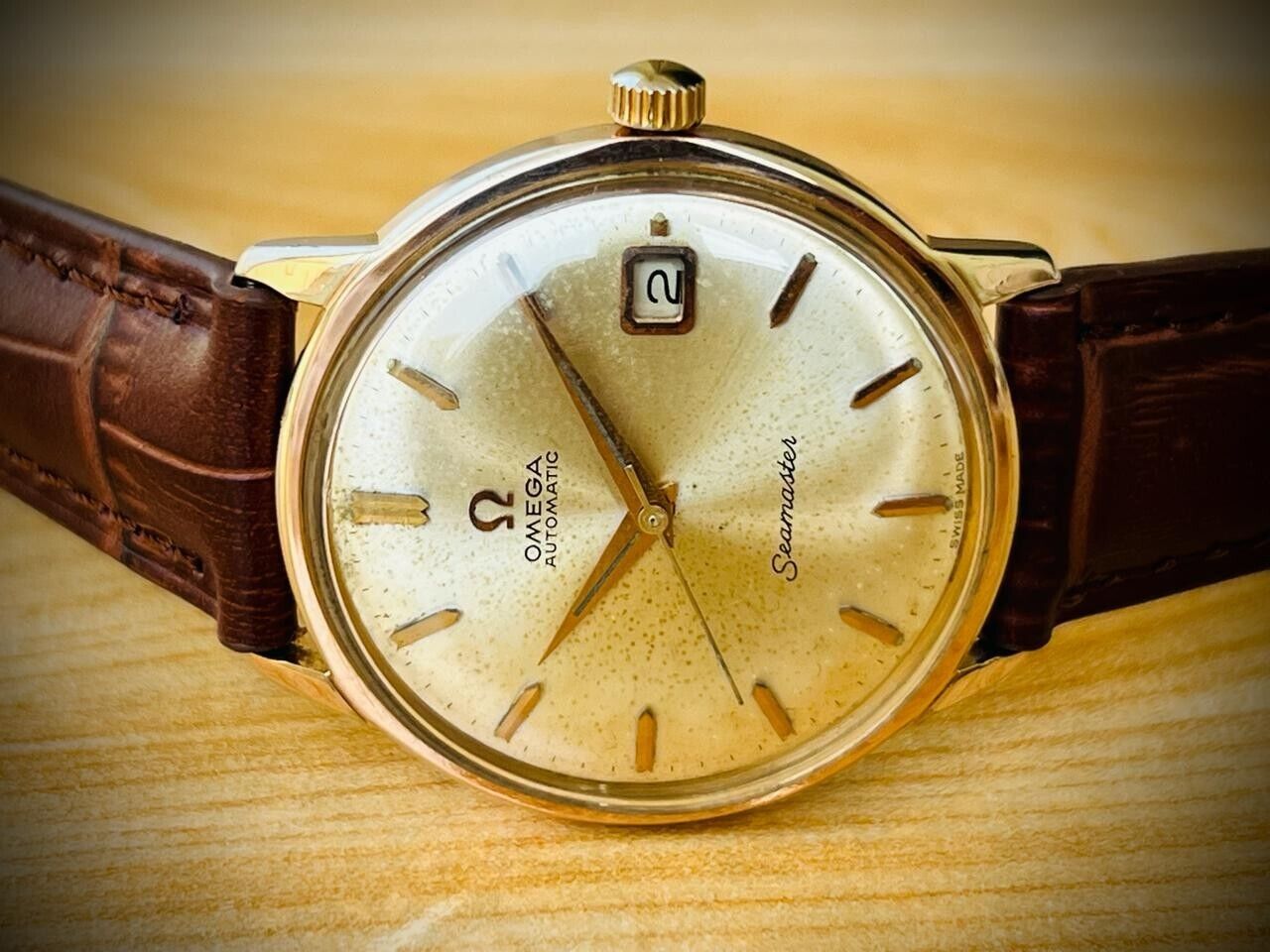 Vintage Omega Seamaster 166.001 Automatic Cal.562 Mens Watch 35mm - Grab A Watch Co