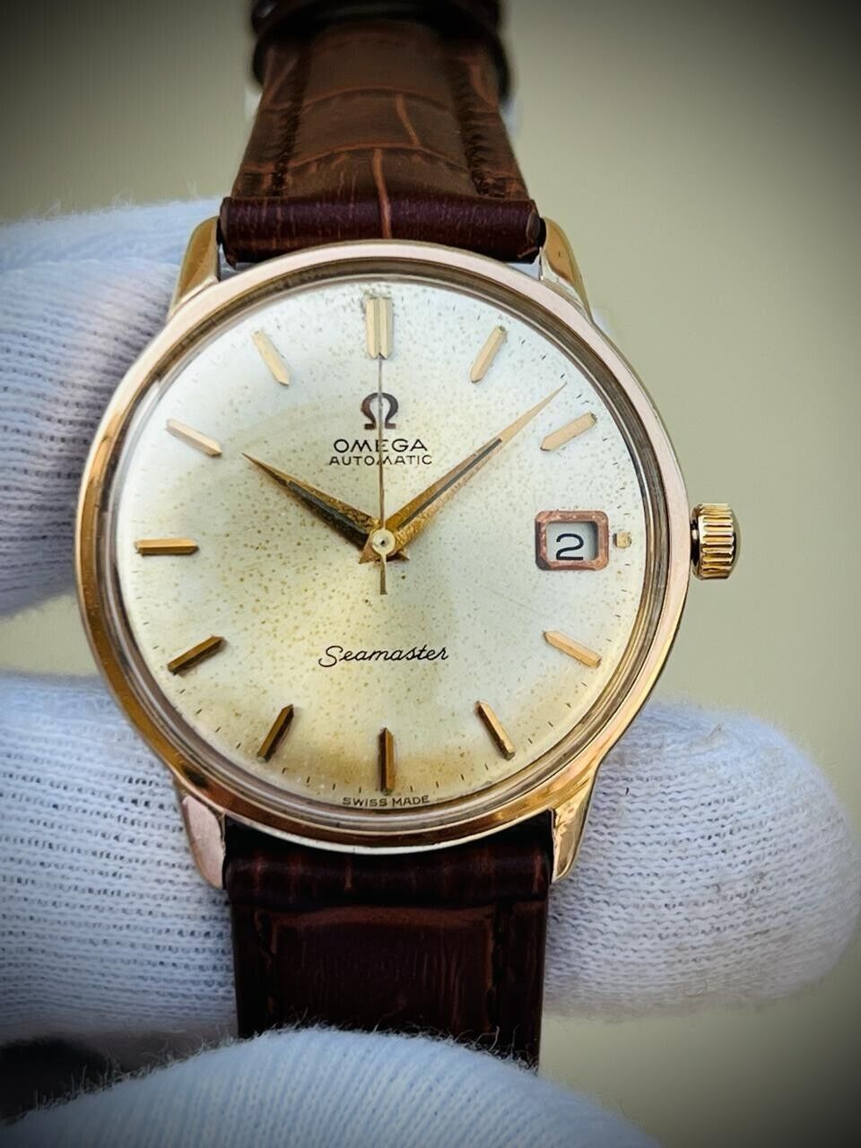 Vintage Omega Seamaster 166.001 Automatic Cal.562 Mens Watch 35mm - Grab A Watch Co
