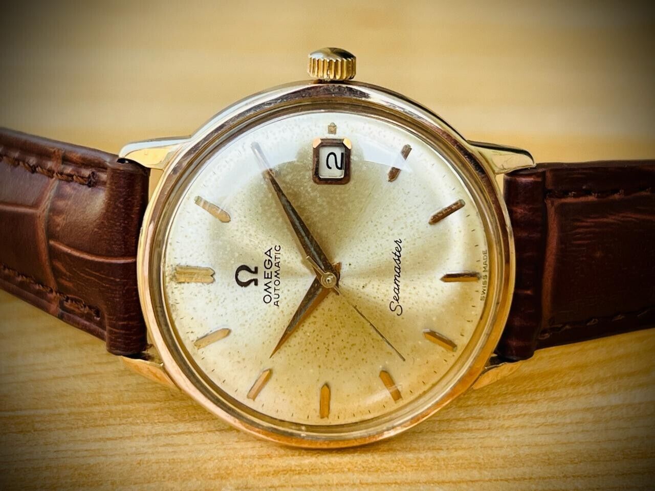 Vintage Omega Seamaster 166.001 Automatic Cal.562 Mens Watch 35mm - Grab A Watch Co
