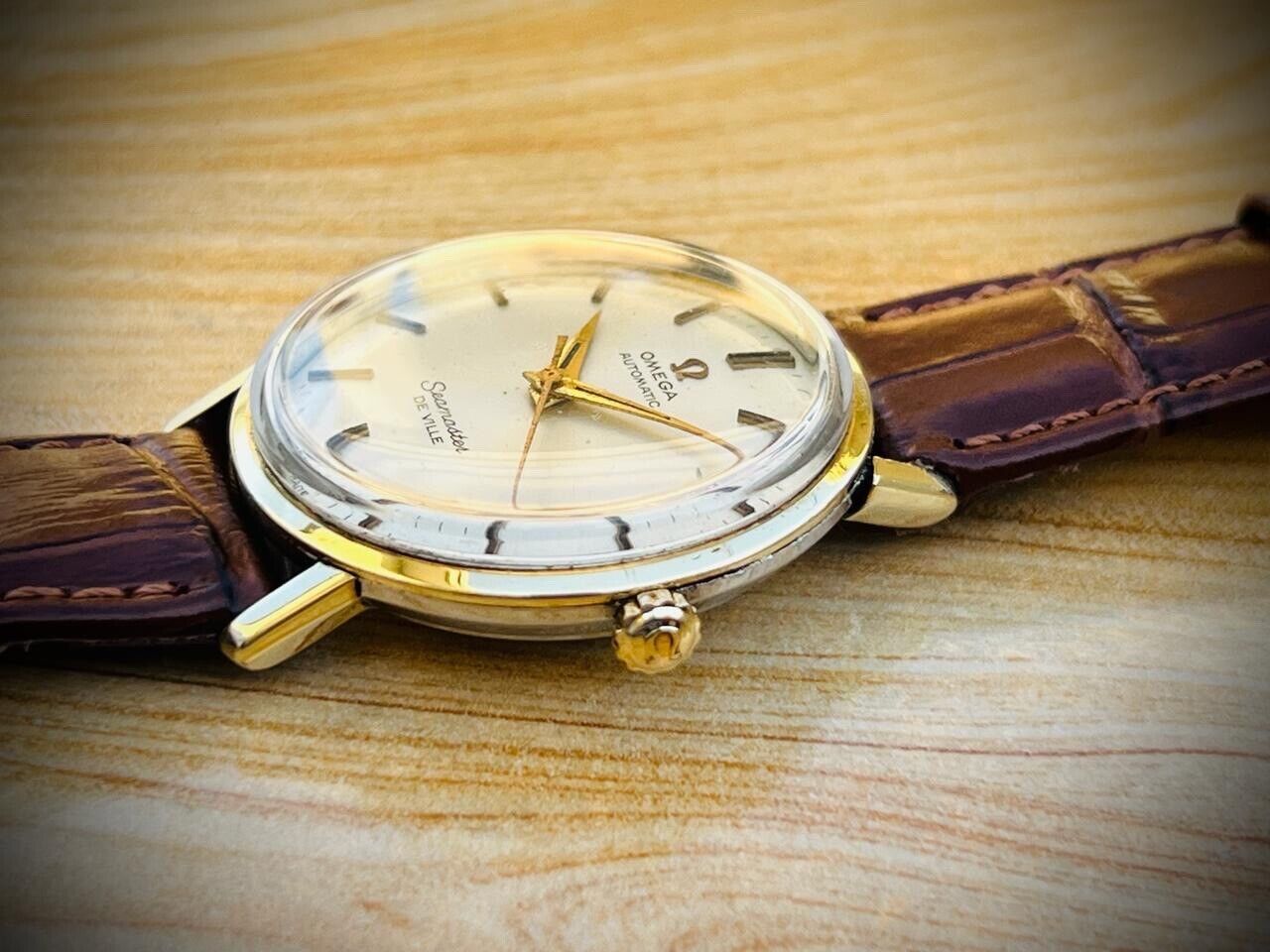 Vintage Omega Seamaster De Ville Automatic Swiss Mens Watch 35mm, Rare - Grab A Watch Co