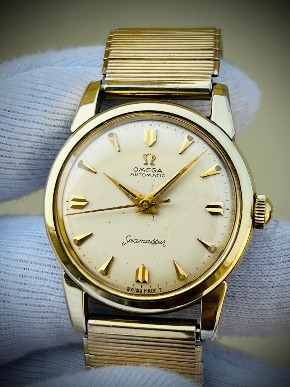Vintage Omega Seamaster Ref.2648-4SC Automatic Cal.501 Mens Watch, 1950's, 34mm - Grab A Watch Co