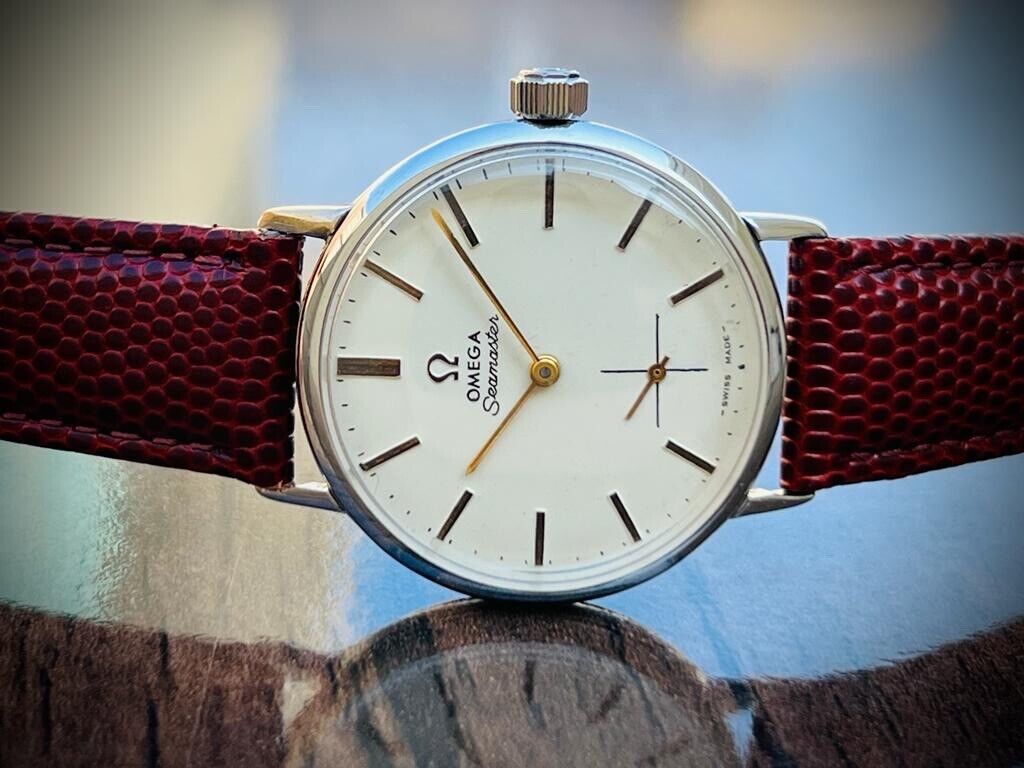 Vintage Omega Seamaster Sub Second Manual Wind Men’s Watch 34mm 121.002-62 - Grab A Watch Co