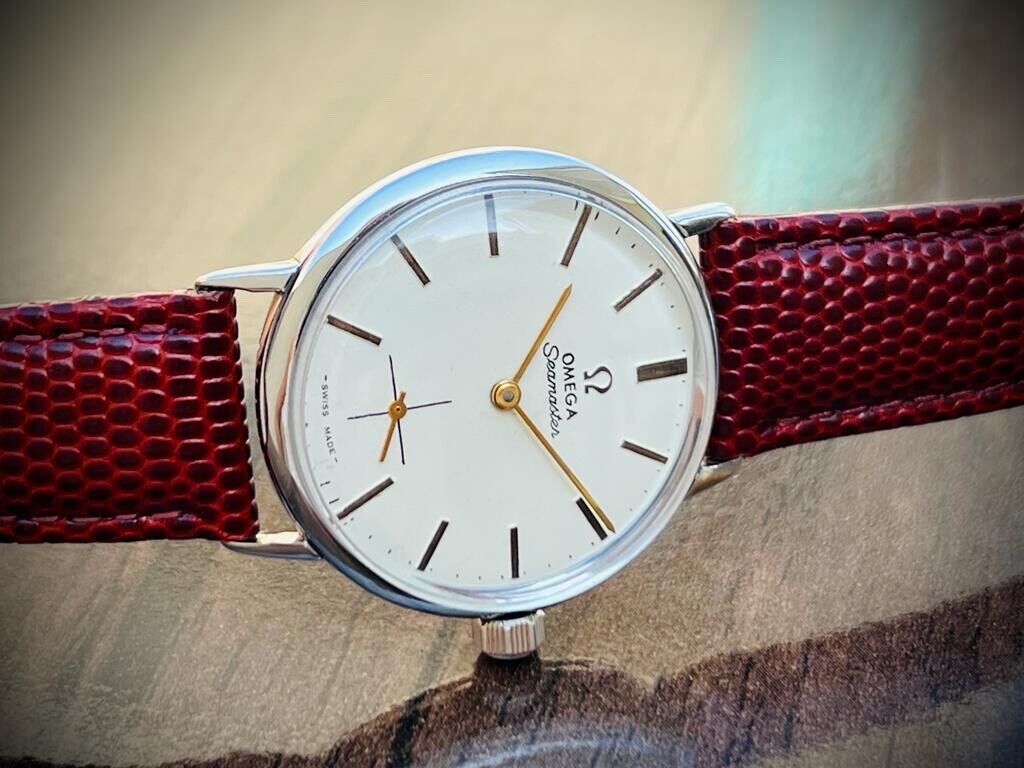 Vintage Omega Seamaster Sub Second Manual Wind Men’s Watch 34mm 121.002-62 - Grab A Watch Co