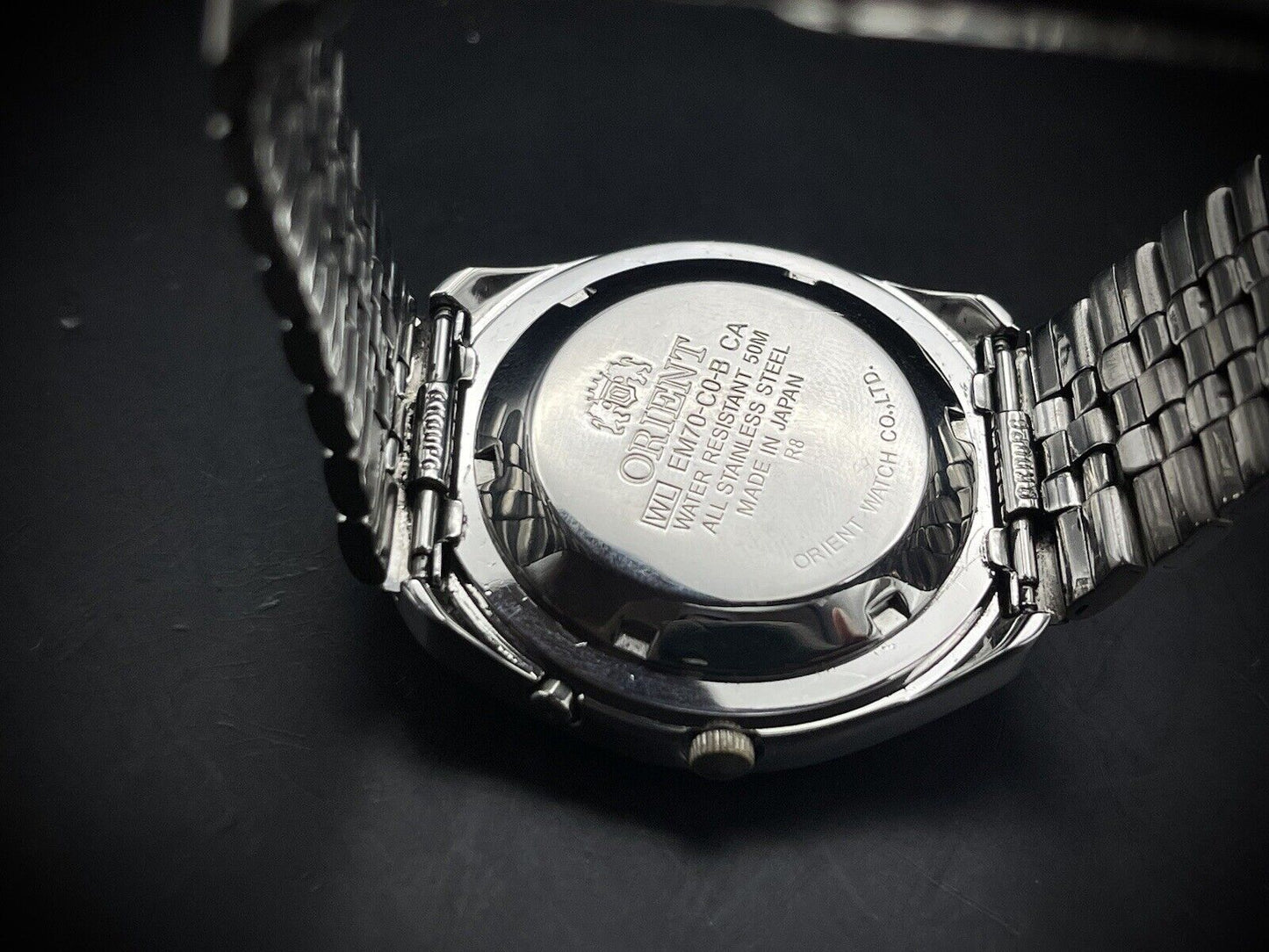 Vintage Orient 3 Star 50m Blue Dial, Diamond Cut Sapphire Glass Mens Watch 40mm - Grab A Watch Co
