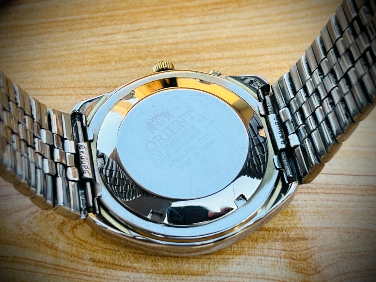 Vintage Orient 3 Star 50m Brown Diamond Dial Mens Watch 40mm, Rare - Grab A Watch Co