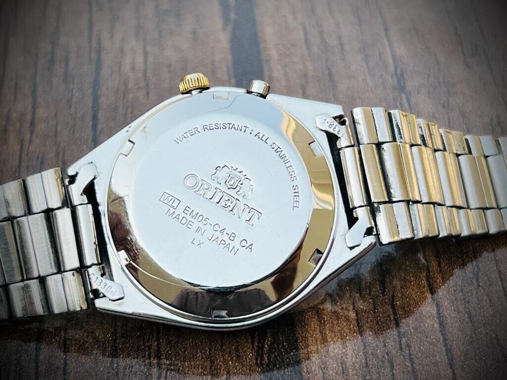Vintage Orient 3 Star Crystal NOS 21 Jewels Grey Dial, Perfect Mens Watch 36mm - Grab A Watch Co