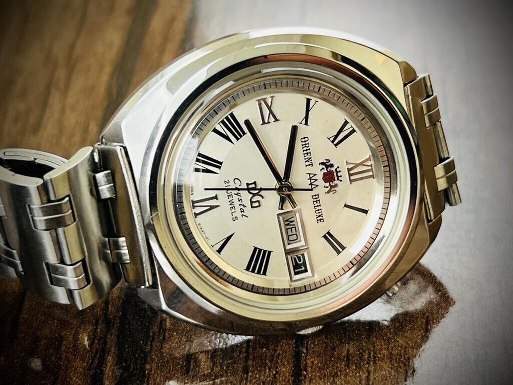 Vintage Orient AAA Deluxe DXO Automatic Beautiful Dial Mens Watch, Perfect 39mm - Grab A Watch Co
