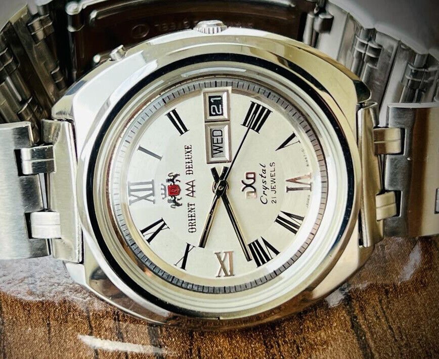 Vintage Orient AAA Deluxe DXO Automatic Beautiful Dial Mens Watch, Perfect 39mm - Grab A Watch Co