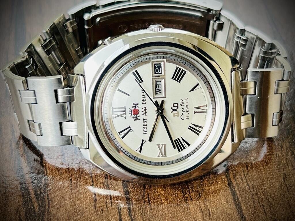 Vintage Orient AAA Deluxe DXO Automatic Beautiful Dial Mens Watch, Perfect 39mm - Grab A Watch Co