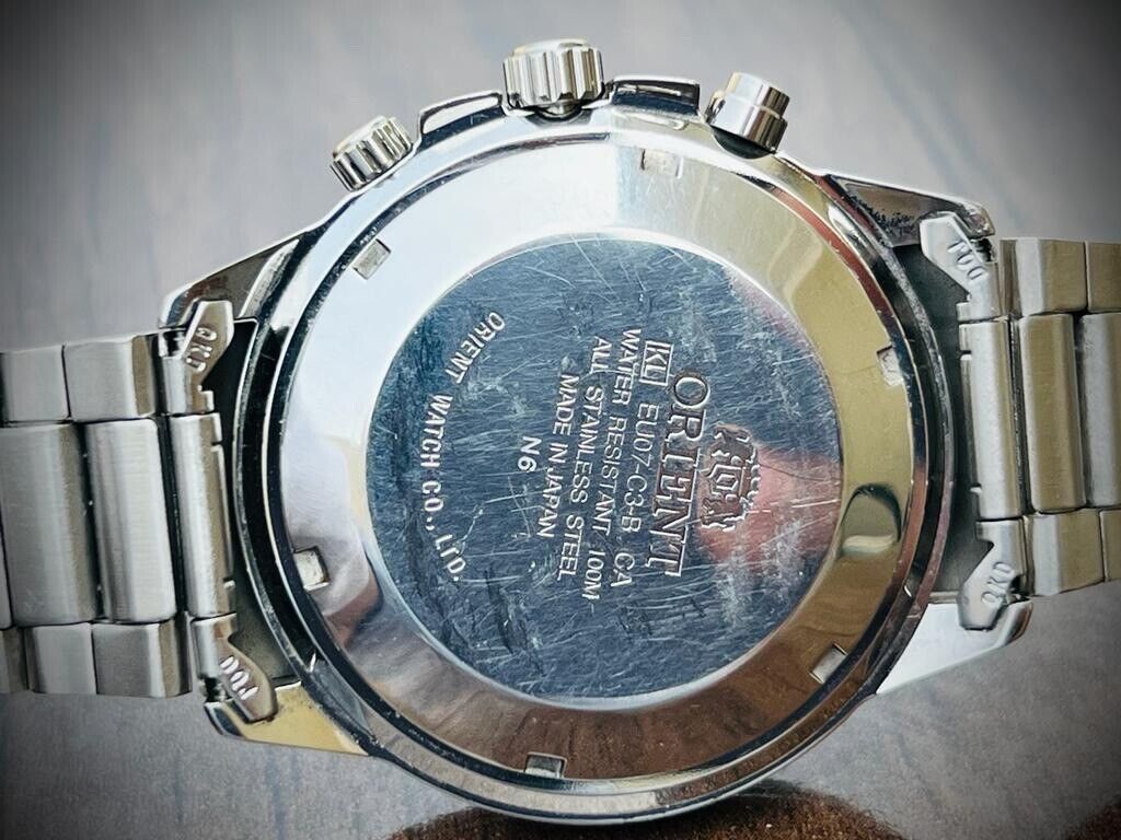 Vintage Orient Calendar 100m Automatic 45mm Mens Watch, Japan Made - Grab A Watch Co