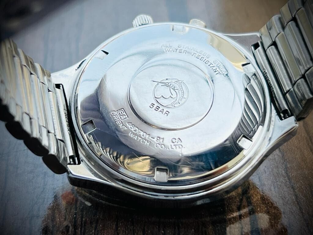 Vintage Orient New Multi-Year Calendar Automatic 44mm Mens Watch, Japano - Grab A Watch Co