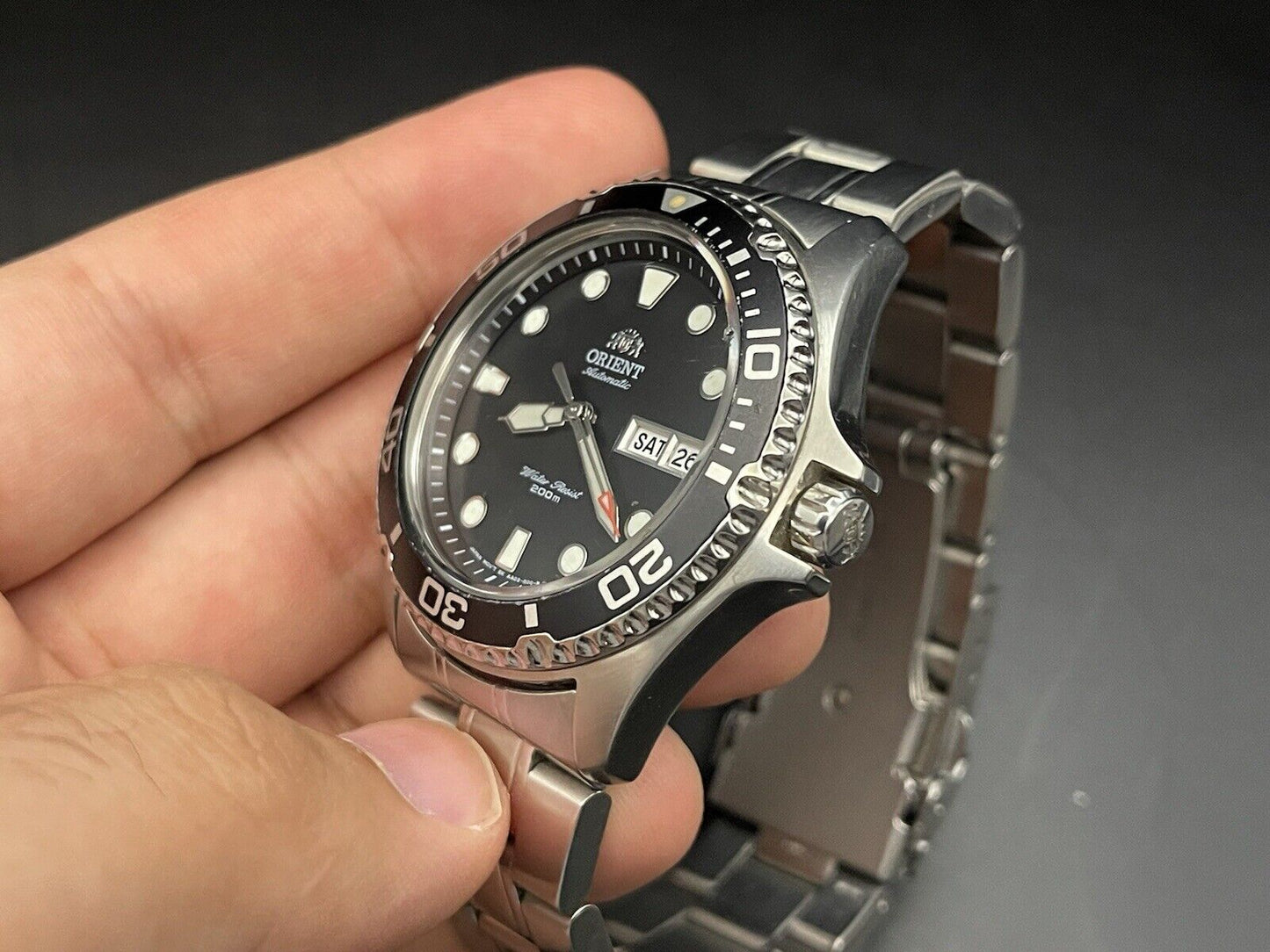 Vintage Orient Sports Diver 200m Gents Watch, 40mm, Gift Watch, Japan - Grab A Watch Co