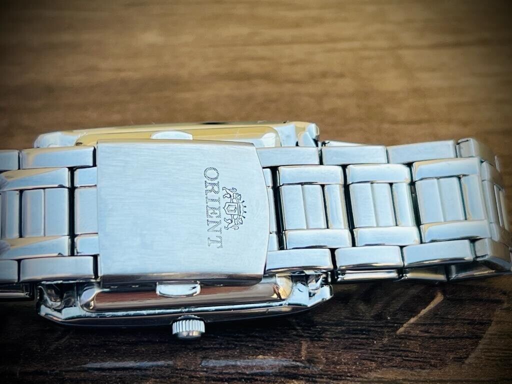 Vintage Orient Tank 50m 3 Star Quartz Japan Made 30mm, Rare - Grab A Watch Co