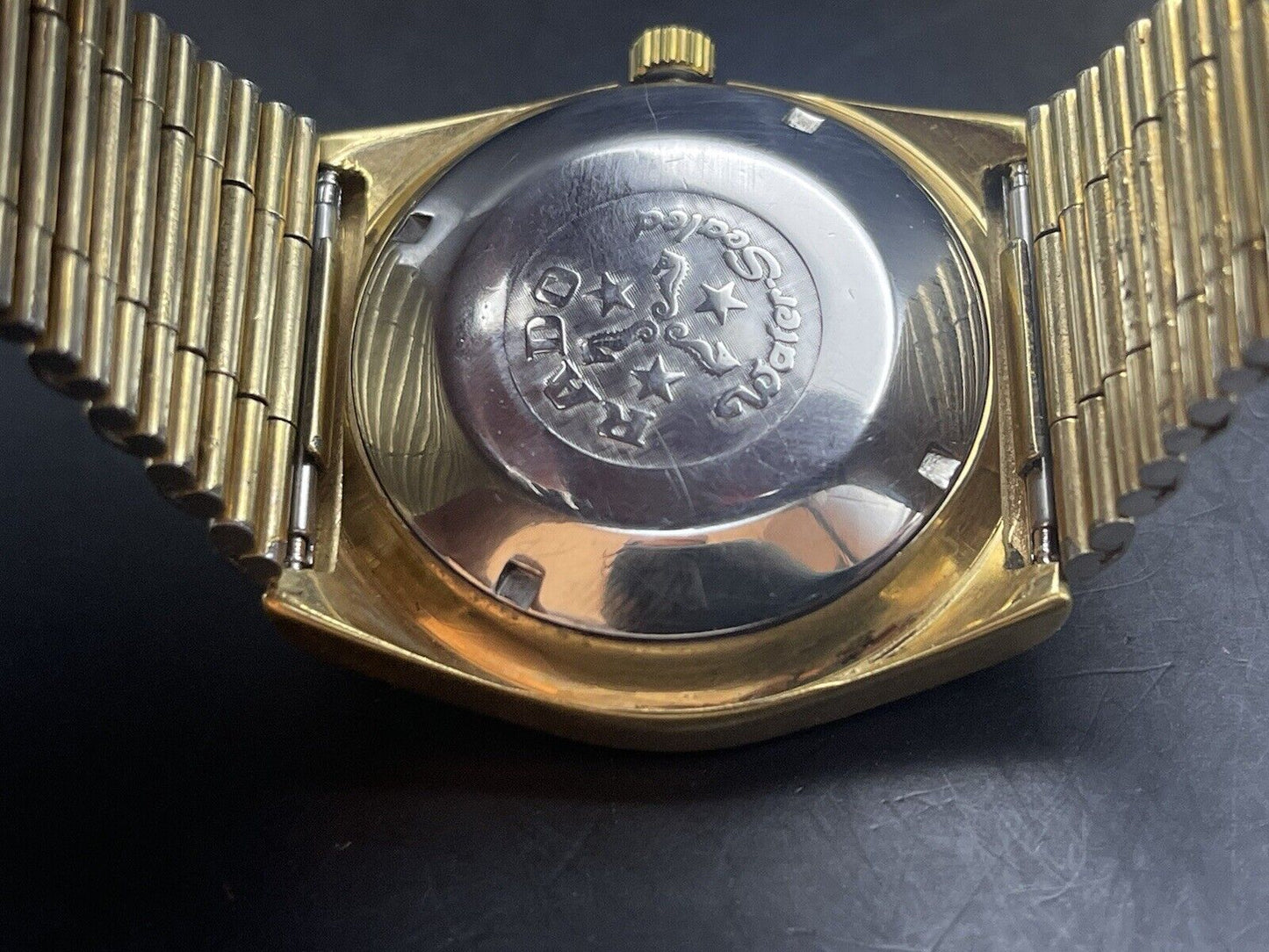 Vintage Rado All Gold Voyager 36mm Automatic Gents Watch, Gift Watch, Swiss Made - Grab A Watch Co