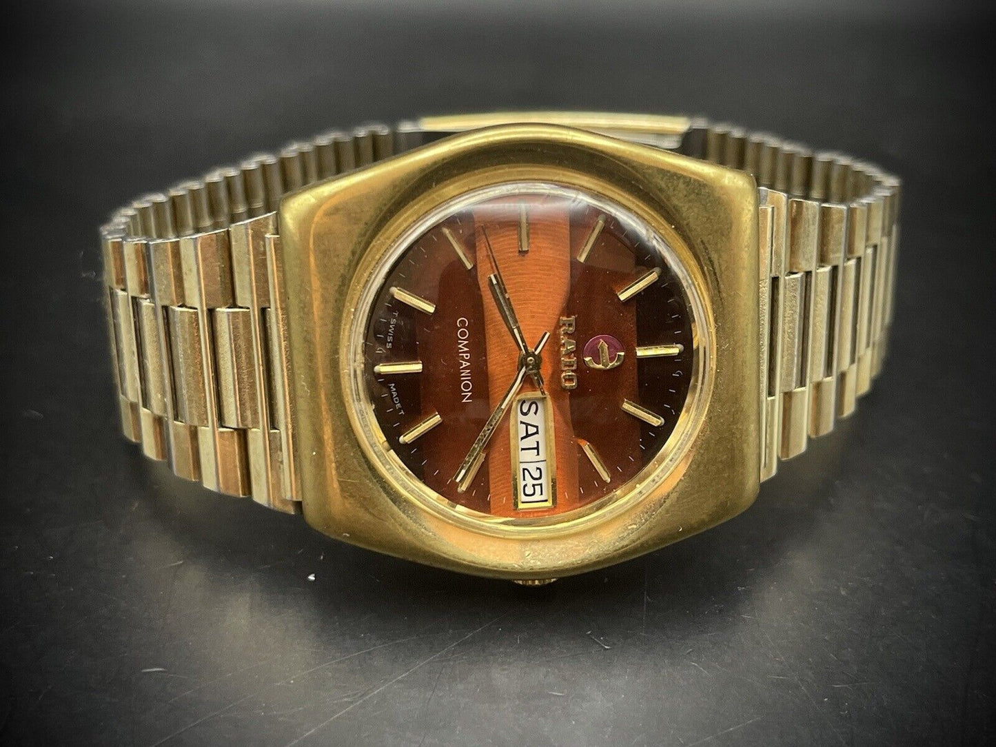 Vintage Rado All Gold Voyager 36mm Automatic Gents Watch, Gift Watch, Swiss Made - Grab A Watch Co