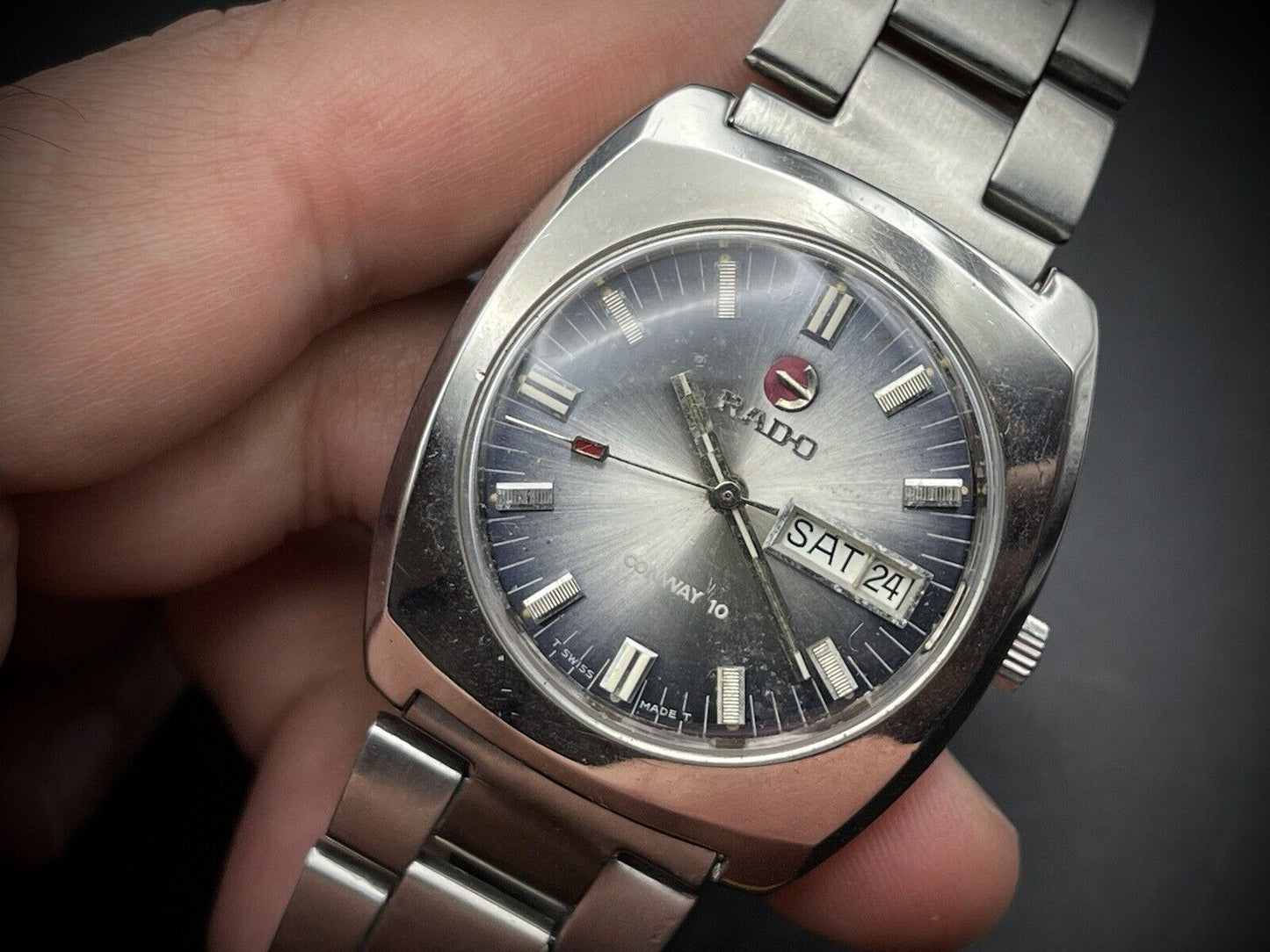 Vintage Rado CONWAY 10 Automatic Gents Watch, 35mm, Swiss Made - Grab A Watch Co