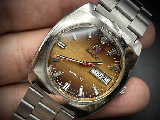 Vintage Rado CONWAY 10 Automatic Gents Watch, 36mm, Gift, Swiss Made - Grab A Watch Co