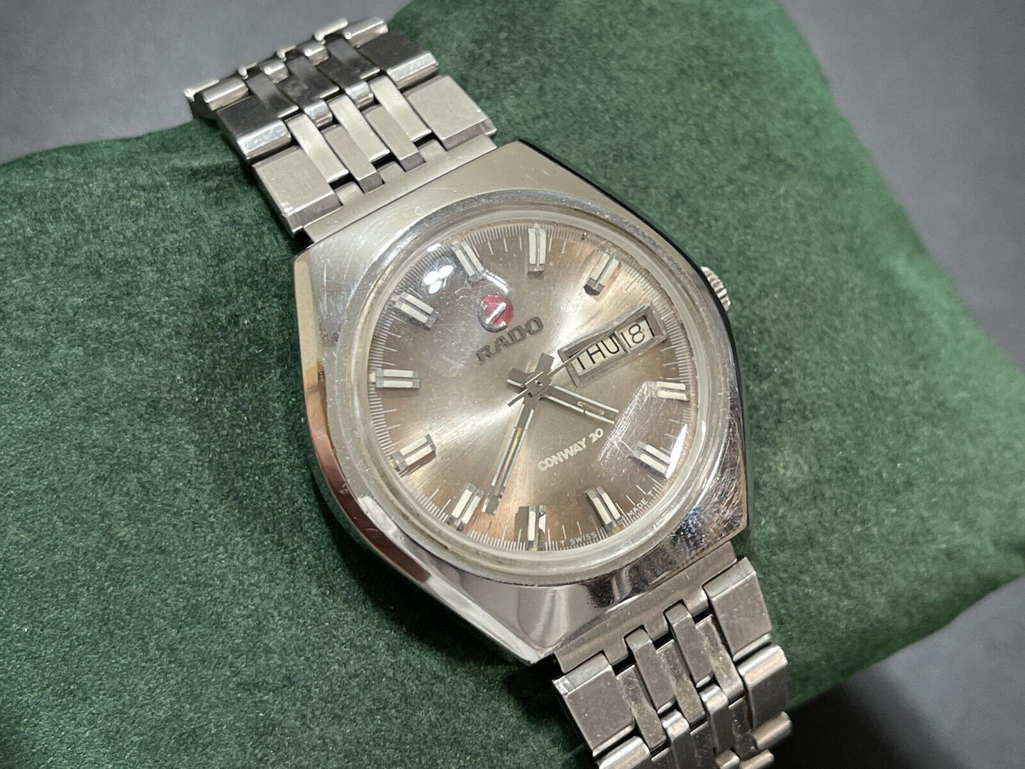Vintage Rado CONWAY 20 Automatic Gents Watch, 35mm, Swiss Made - Grab A Watch Co