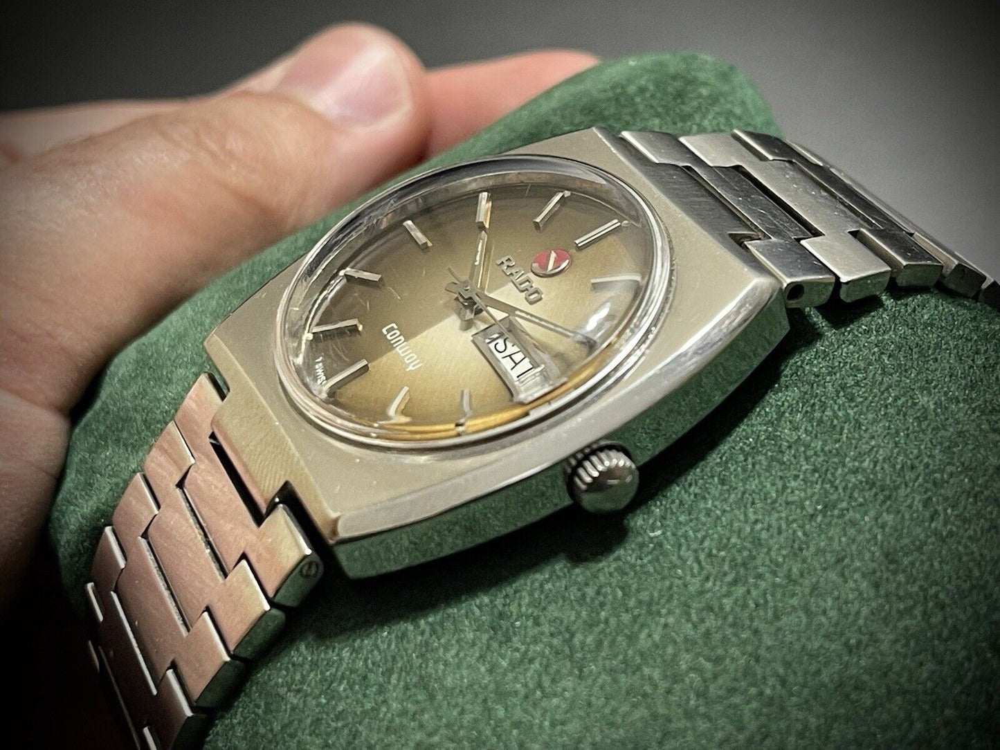 Vintage Rado CONWAY Rare Automatic Gents Watch, 35mm MensWatch, Swiss Made - Grab A Watch Co
