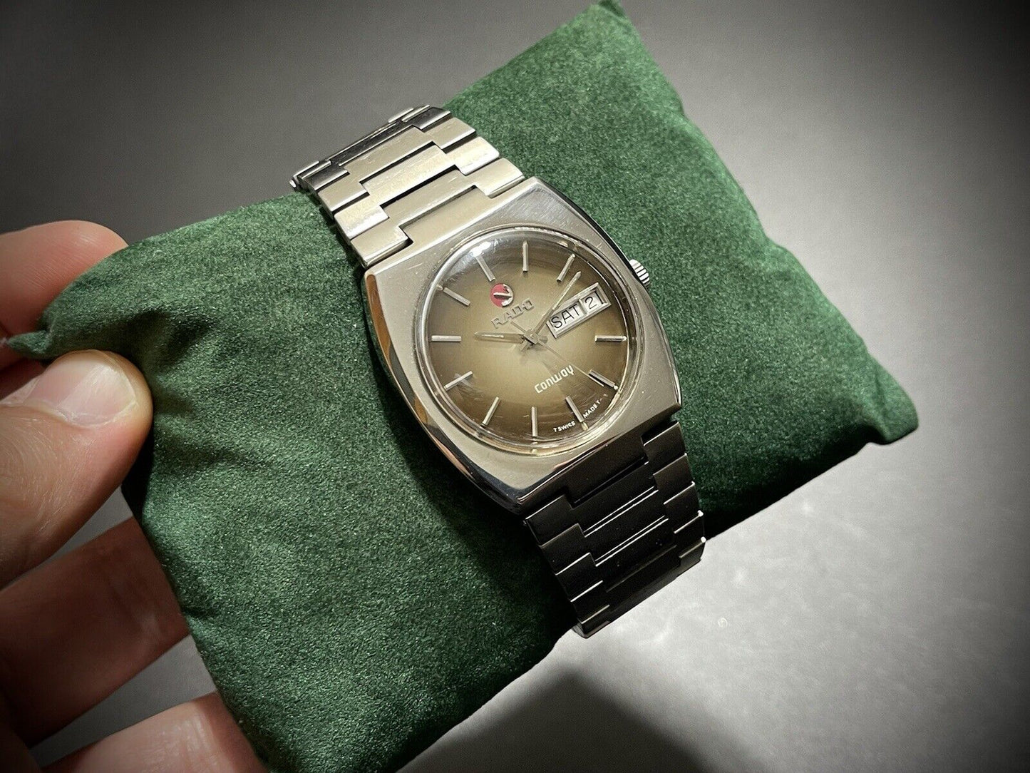 Vintage Rado CONWAY Rare Automatic Gents Watch, 35mm MensWatch, Swiss Made - Grab A Watch Co