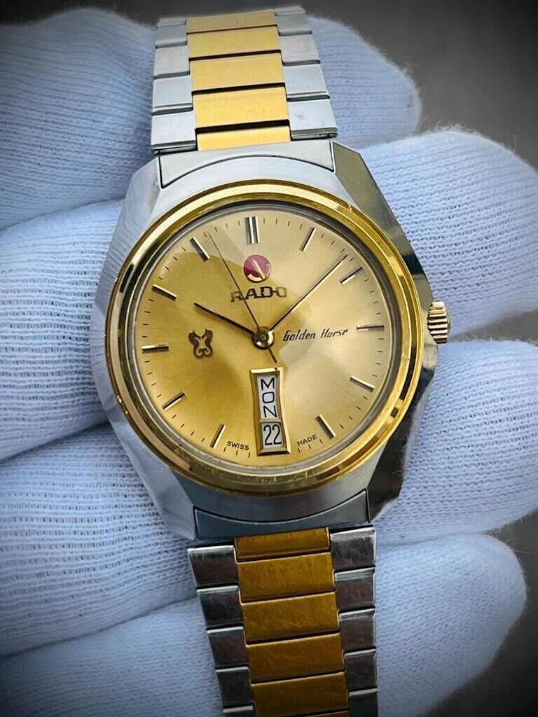 Vintage Rado Golden Horse NOS 37mm Automatic Gents Watch, Swiss Made - Grab A Watch Co