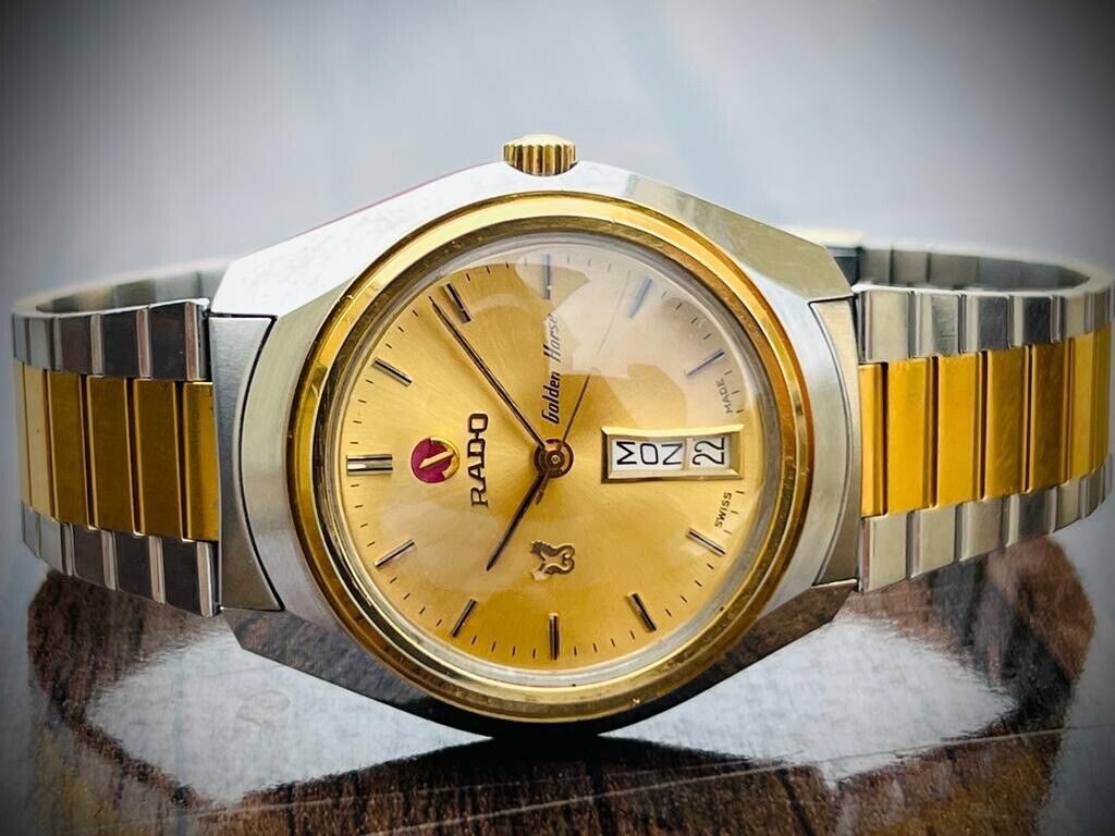 Vintage Rado Golden Horse NOS 37mm Automatic Gents Watch, Swiss Made - Grab A Watch Co