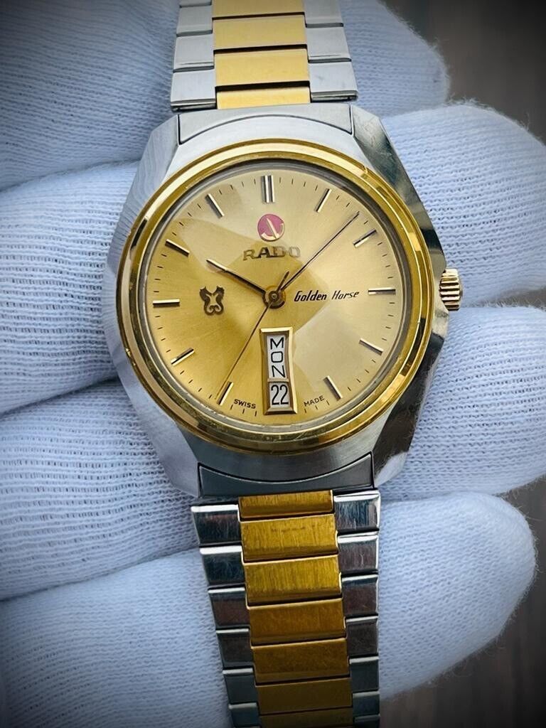 Vintage Rado Golden Horse NOS 37mm Automatic Gents Watch, Swiss Made - Grab A Watch Co