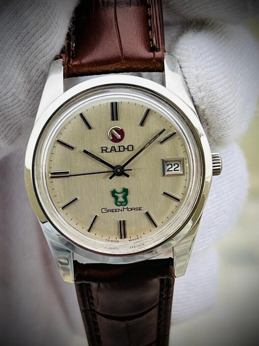 Vintage Rado Green Horse 35mm Automatic Gents Watch, Swiss Made, Perfect - Grab A Watch Co