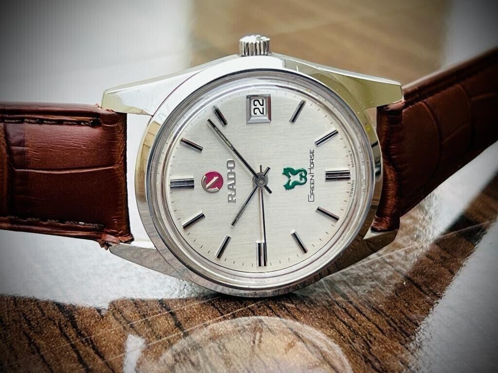 Vintage Rado Green Horse 35mm Automatic Gents Watch, Swiss Made, Perfect - Grab A Watch Co