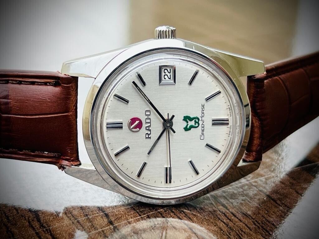 Vintage Rado Green Horse 35mm Automatic Gents Watch, Swiss Made, Perfect - Grab A Watch Co