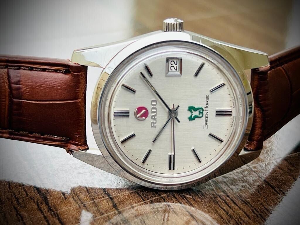 Vintage Rado Green Horse 35mm Automatic Gents Watch, Swiss Made, Perfect - Grab A Watch Co