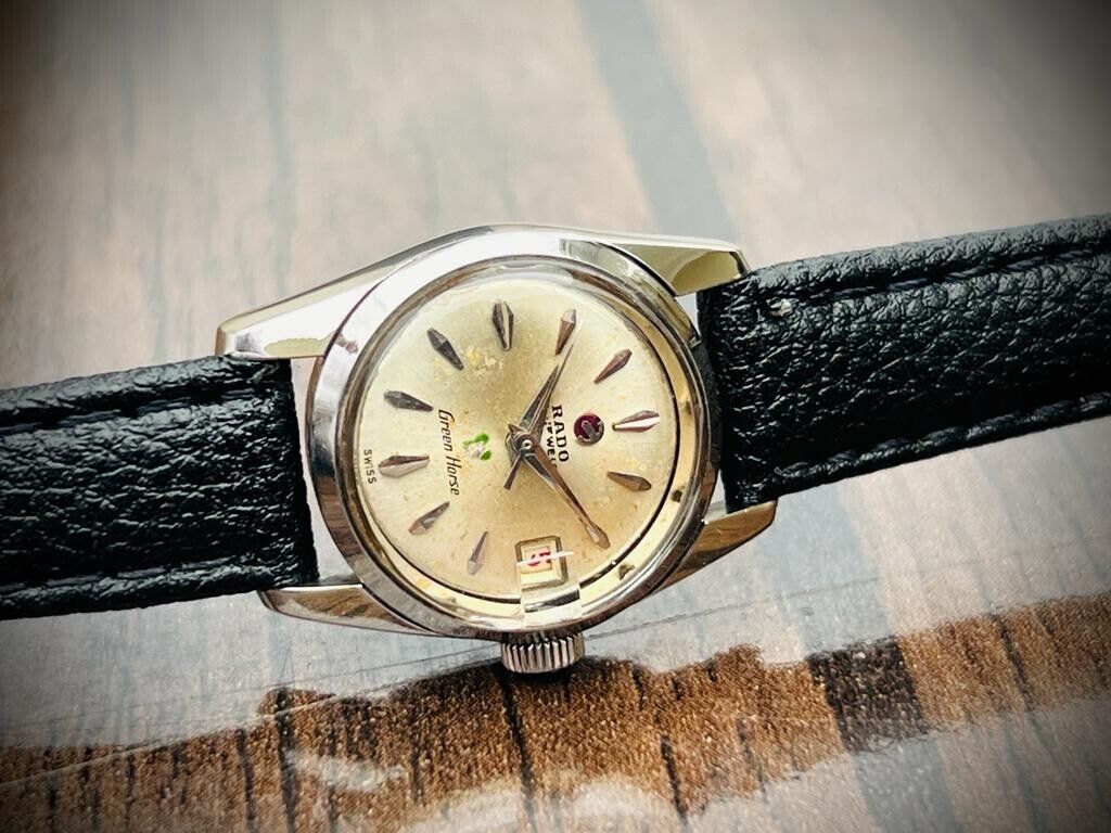 Vintage Rado Green Horse Automatic Ladies Watch, Swiss 22mm - Grab A Watch Co